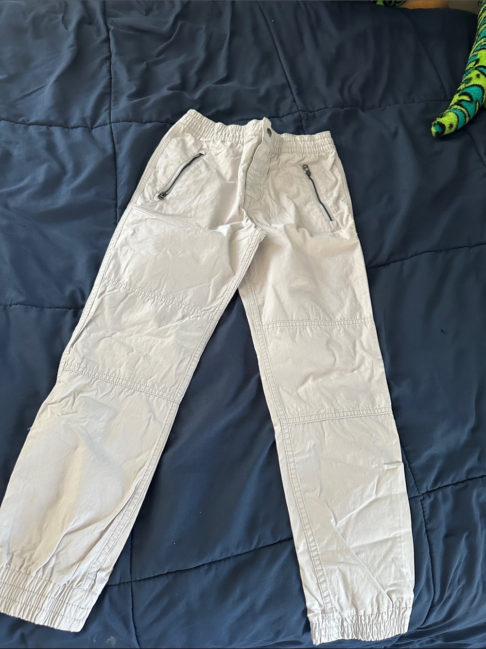 Polo by Ralph Lauren White Kids Elastic-Waist Jogger Pants